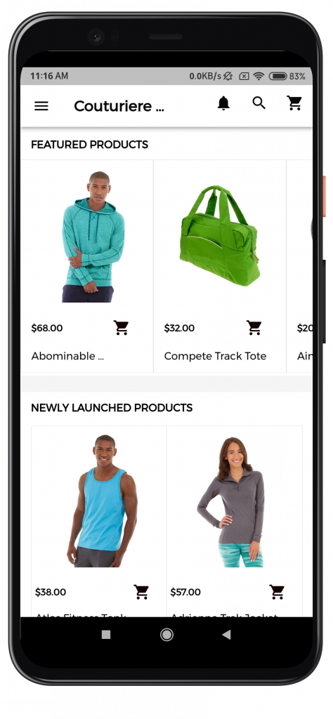 Shopify Marketplace Mobile App Dashboard