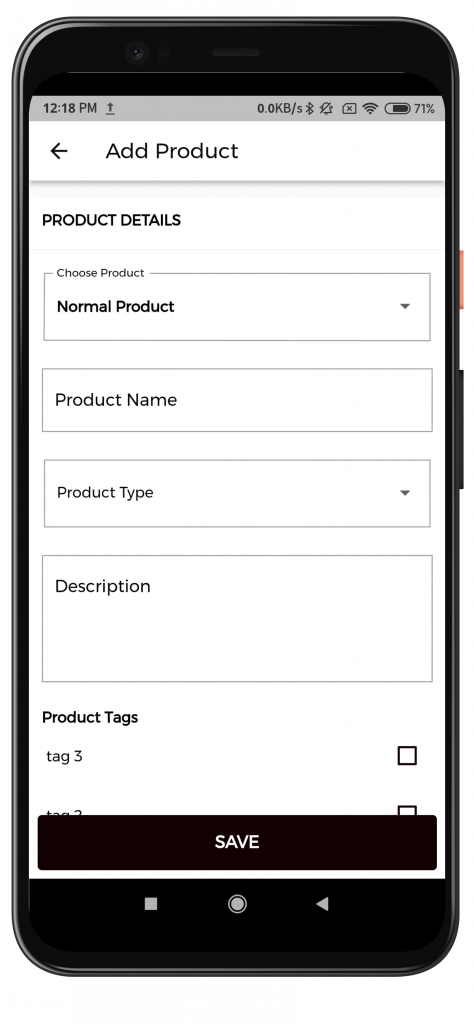 Shopify Marketplace Mobile App new product