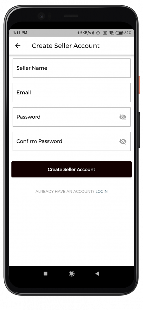 Shopify Marketplace Mobile App Seller endview