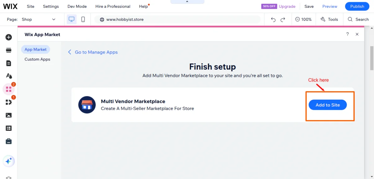 Add Multivendor app on storefront