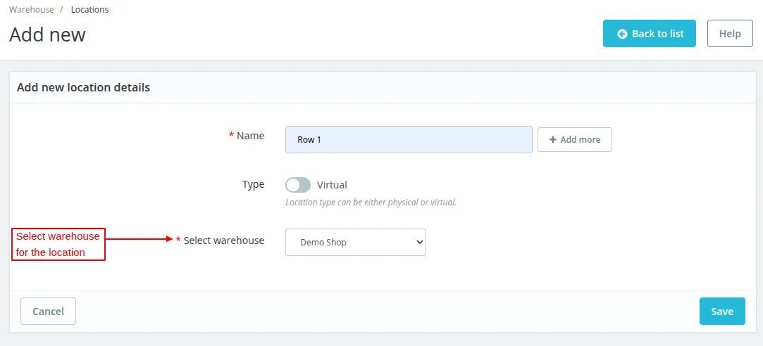 Add Virtual Location
