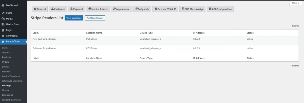 stripe reader management