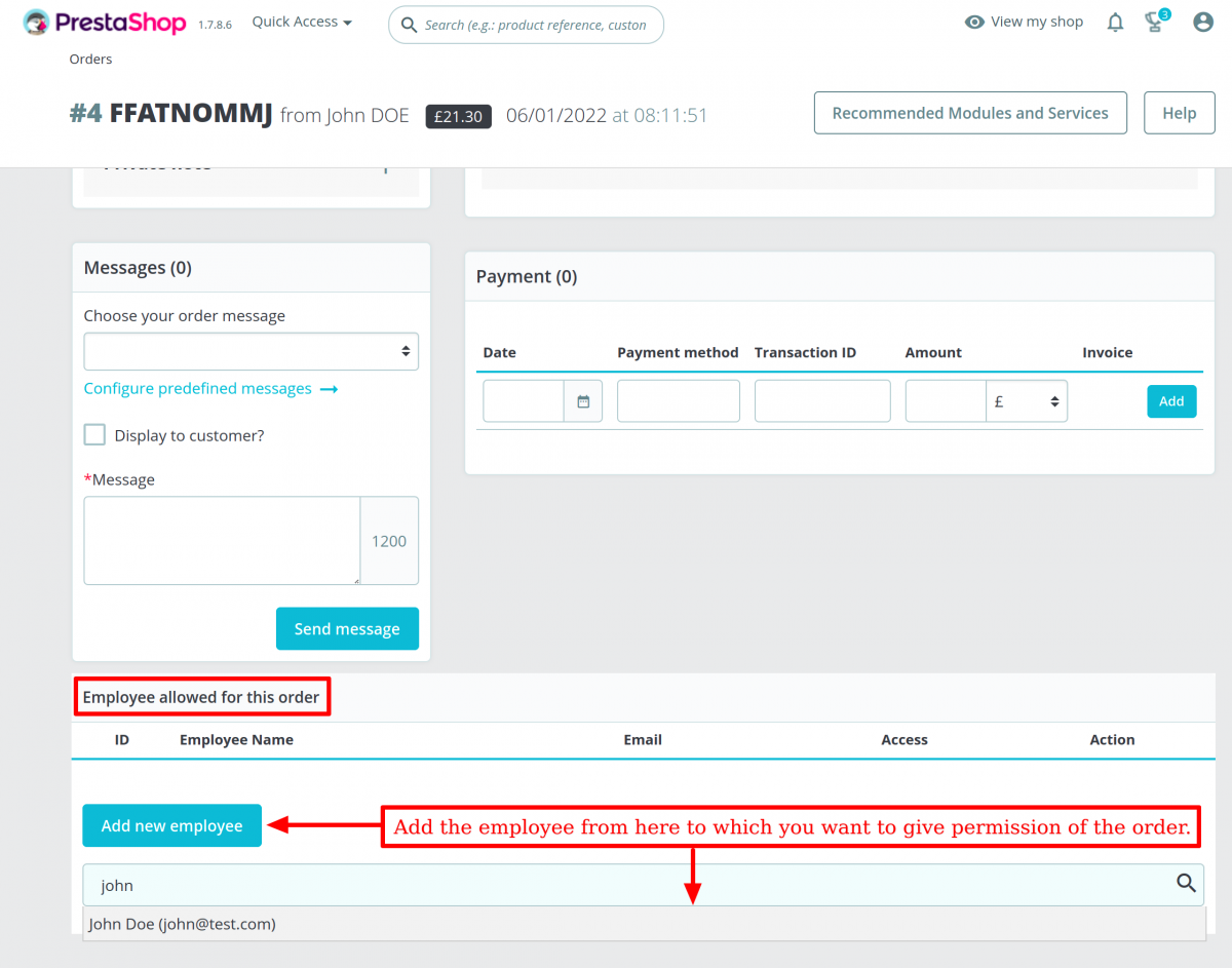 Add-employee-to-give-order-permission