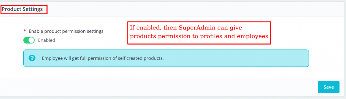 Product-permission-setting