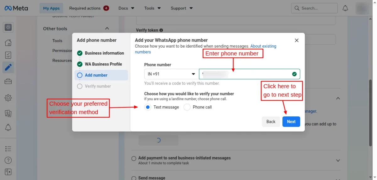 whatsapp method