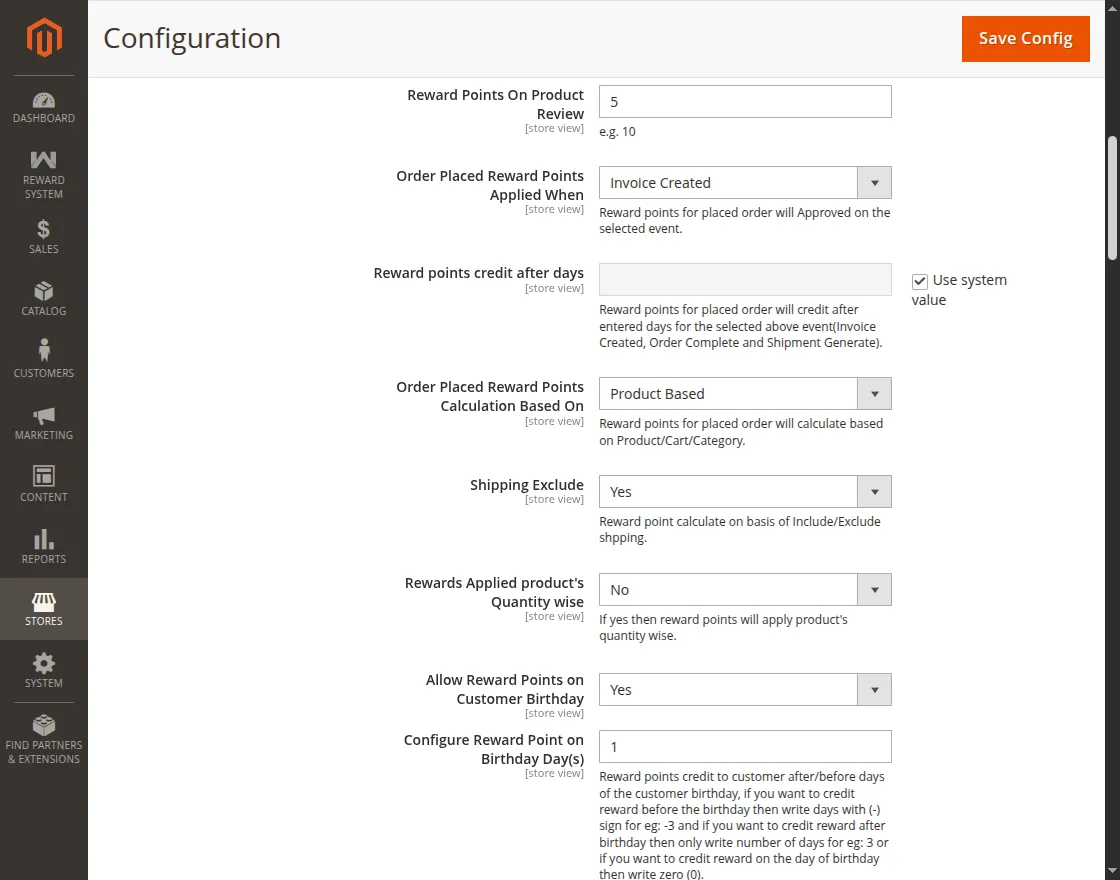 Magento 2 Reward Points - product review