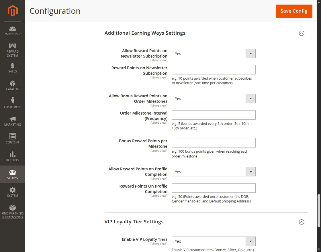 Magento 2 Reward Points - additional earning way 