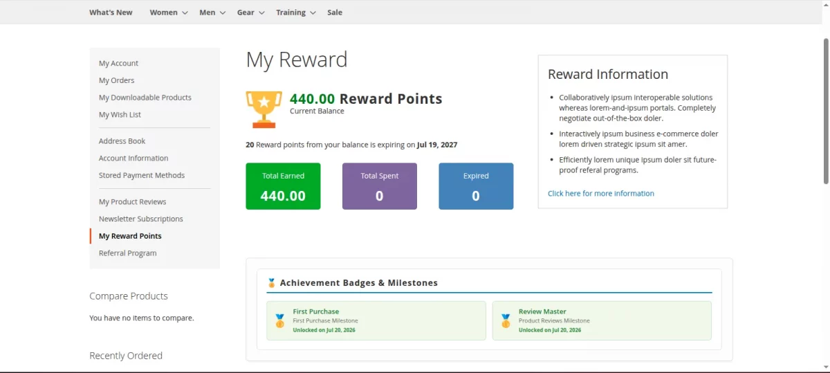 badge and milestones