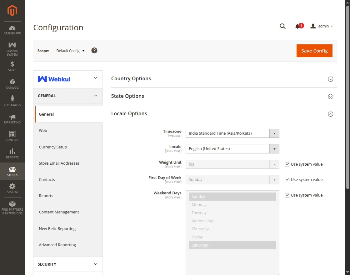 Magento 2 Reward Points - locale