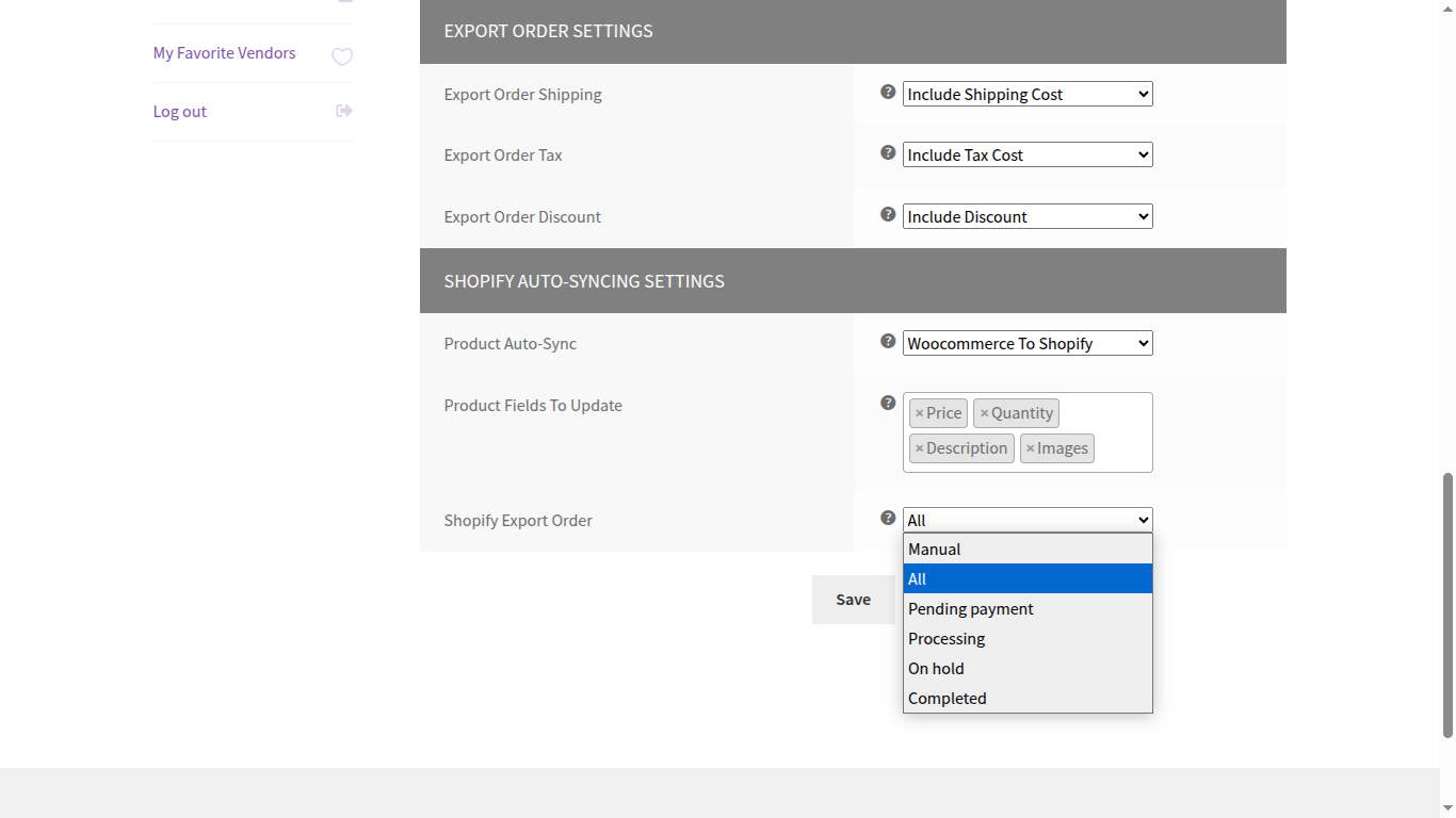 wooocommerce-marketplace-shopify-export-and-order-setting