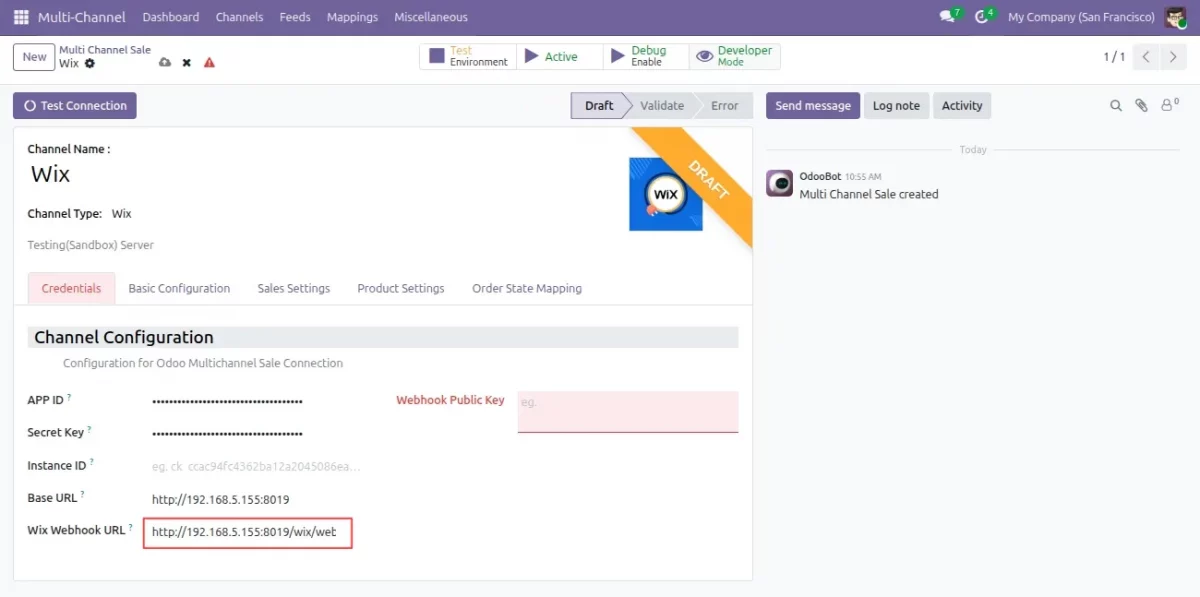 webhook endpoint