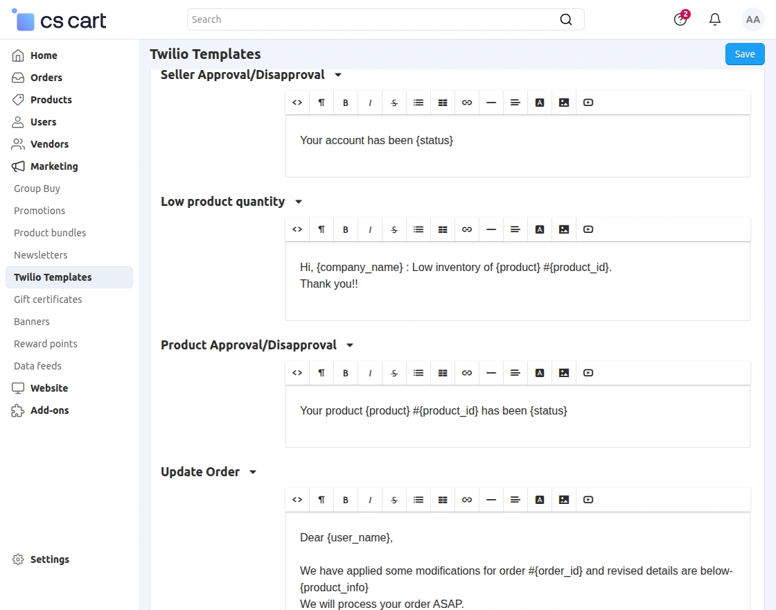 cs-cart-twilio-templates-seller