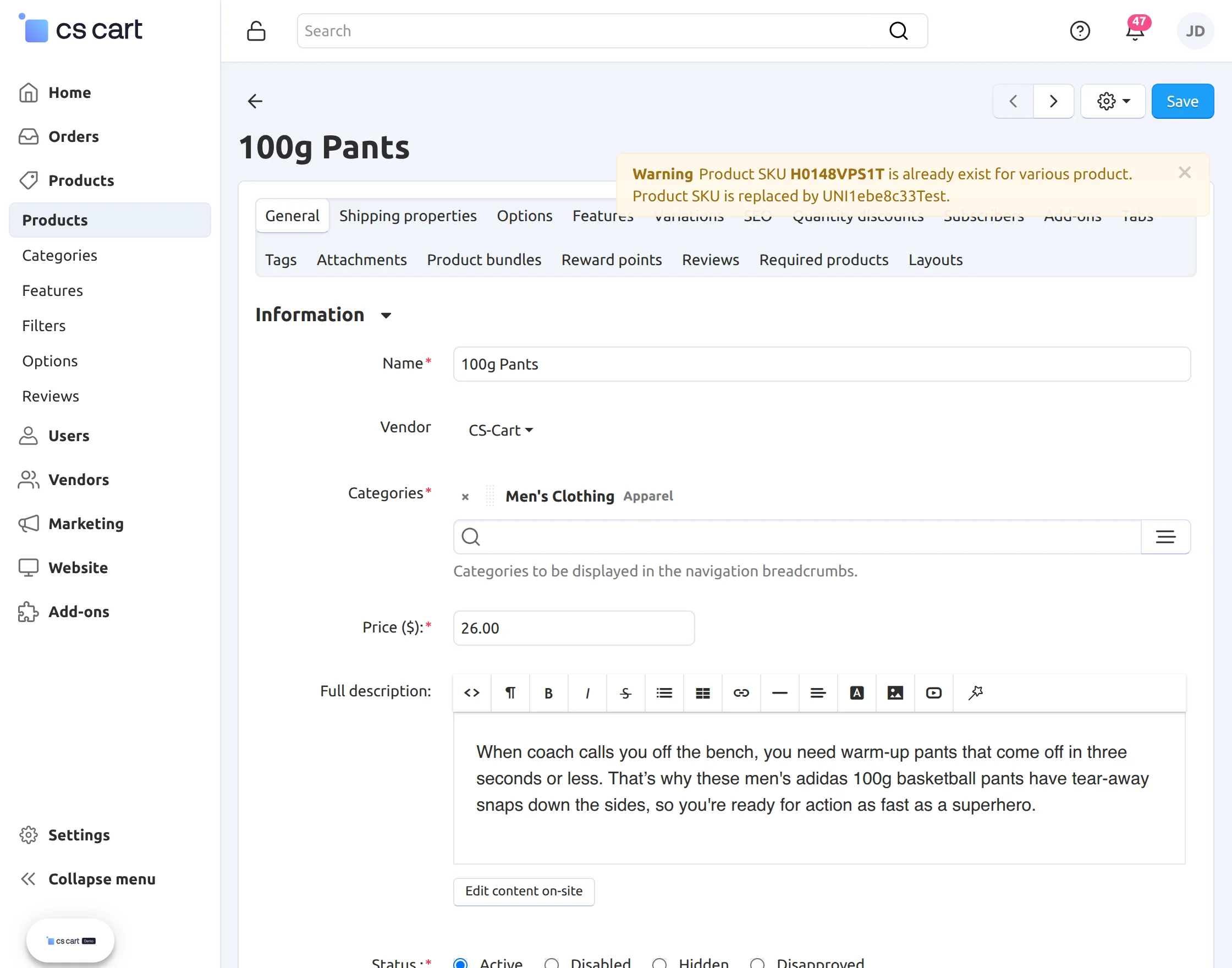 e-product-update-page