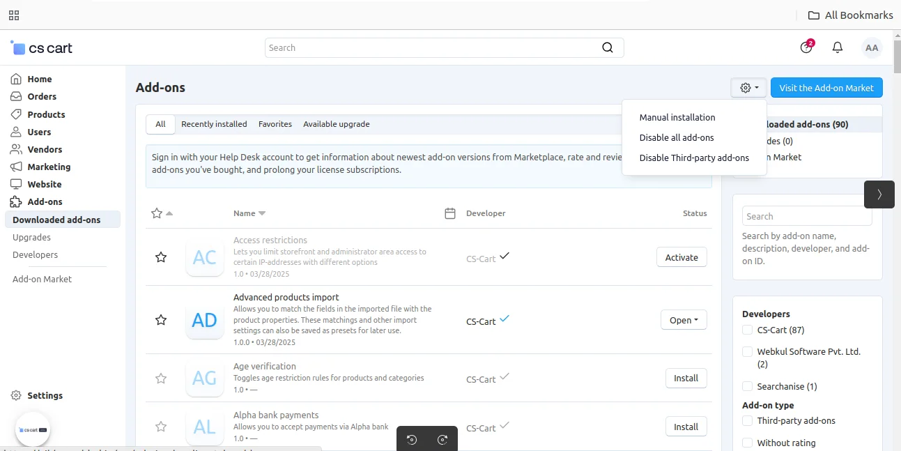 mannual instalaations