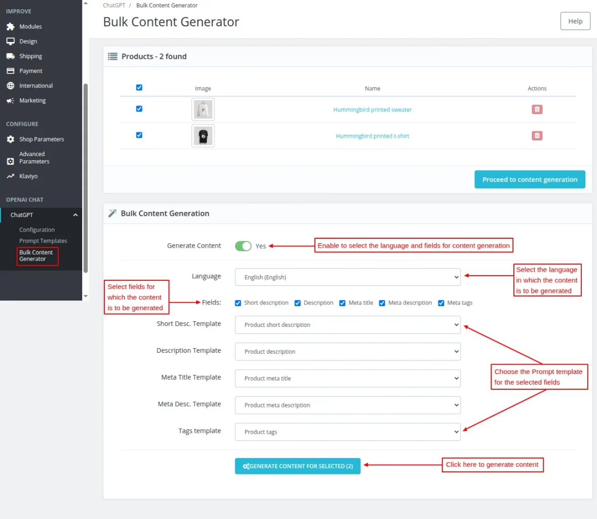 Bulk content Generator