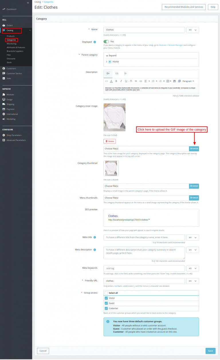PrestaShop GIF Image Upload | Add animated GIF Images