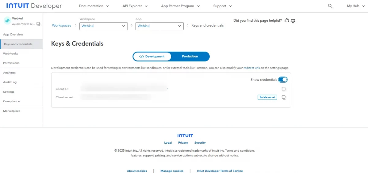 keys and credentials