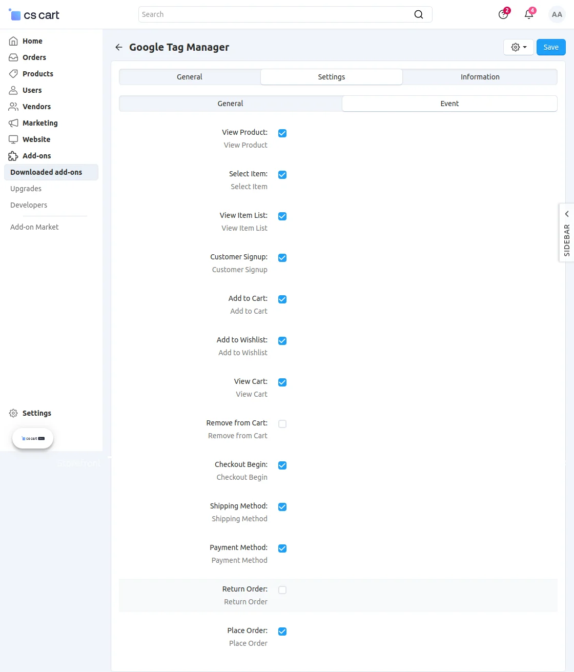cs-cart-google-tag-manager-select-events