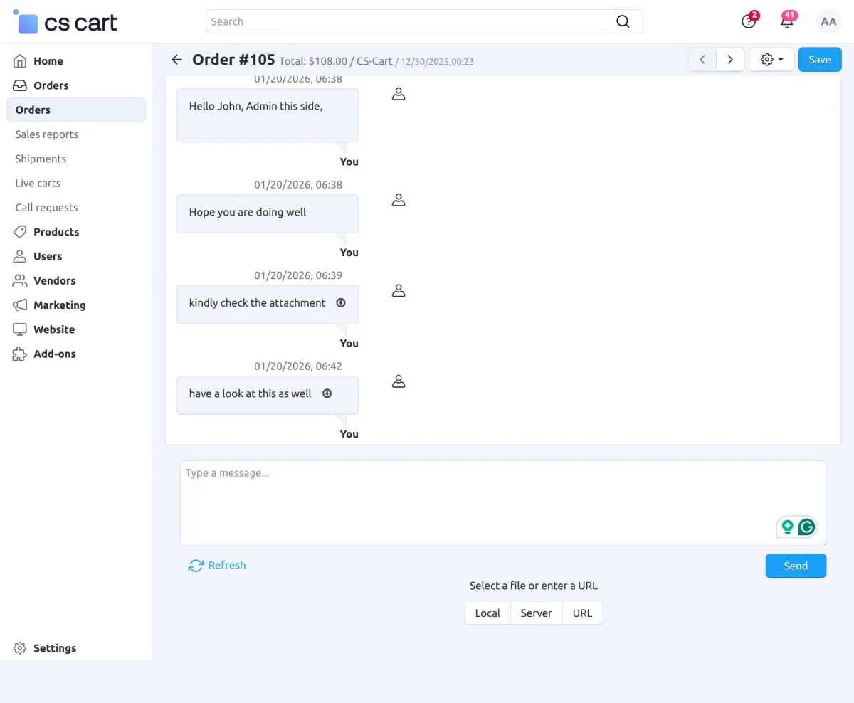 ommunication-with-customer