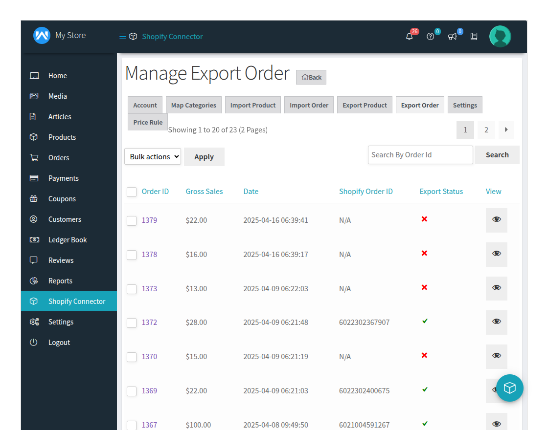 export-order-section