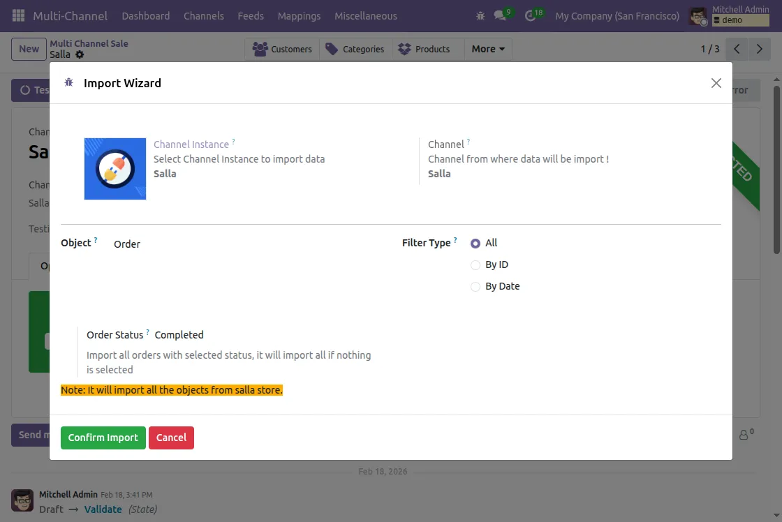 sync orders from salla