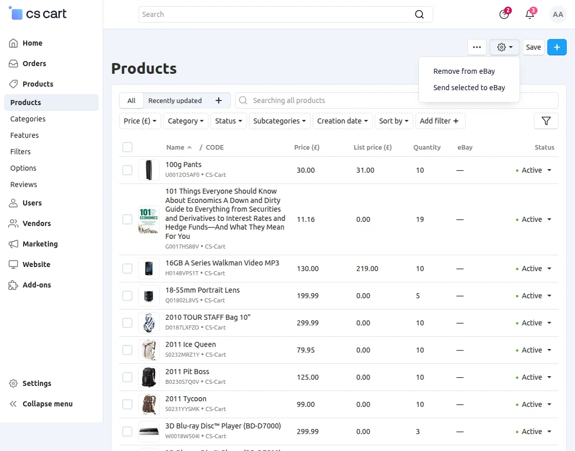 Export Products