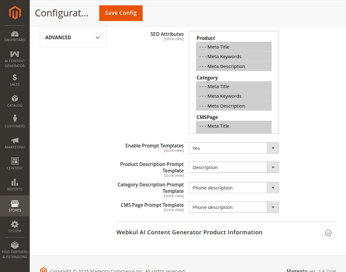 chatgpt configuration
