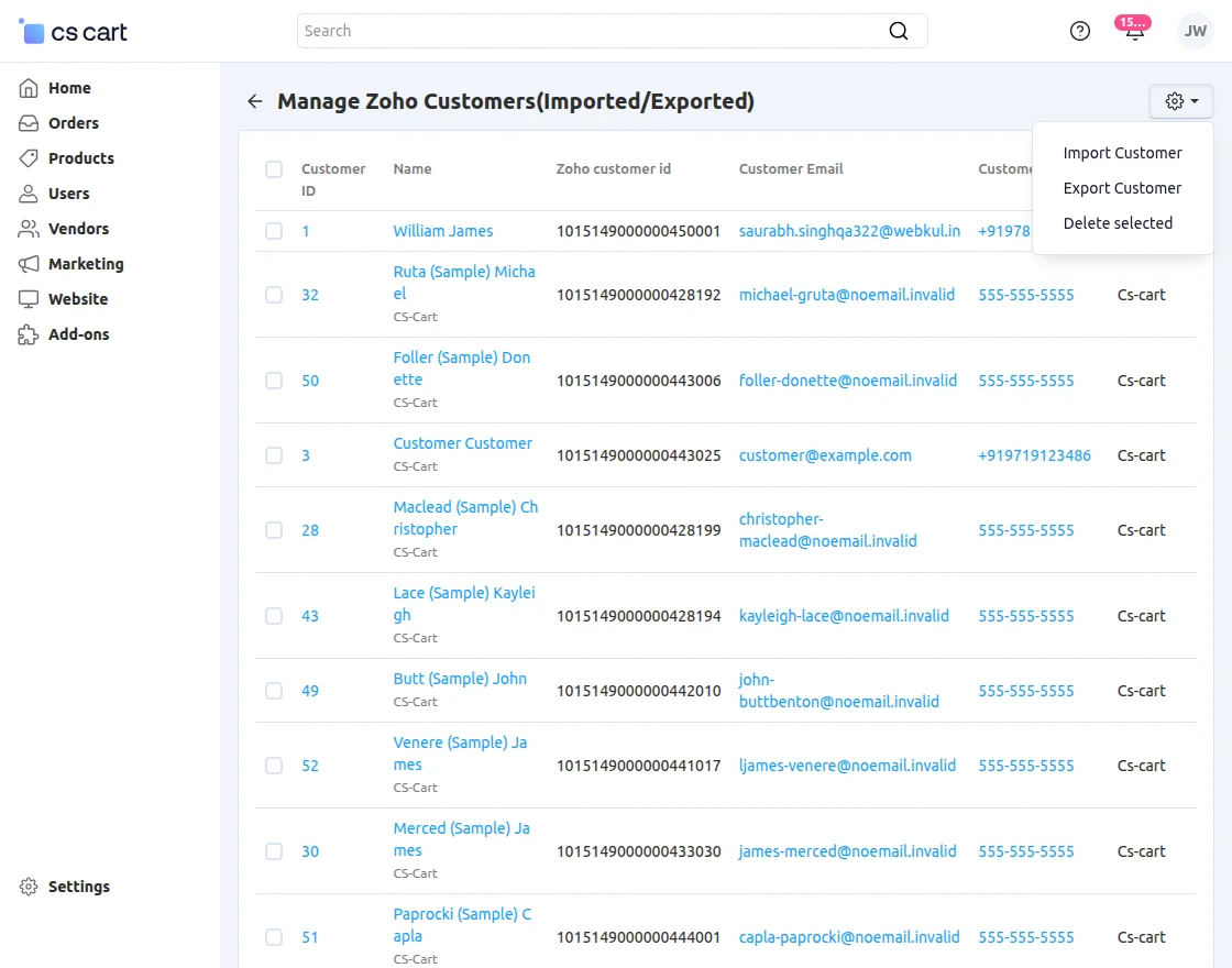 import-export customer