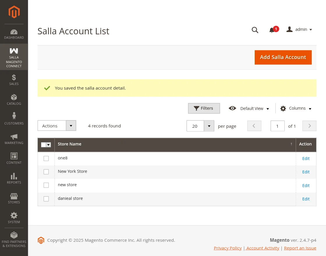 new salla account added