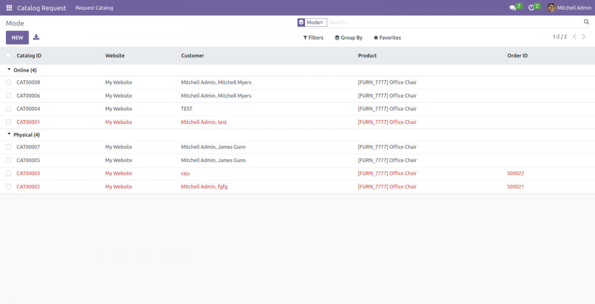 Catalog-request-page