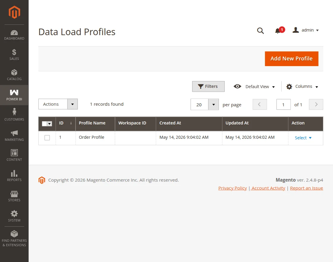 load profile sview