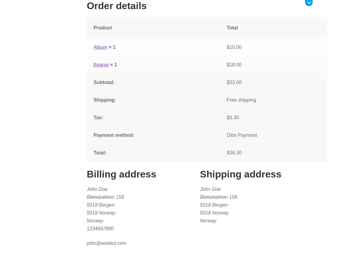 WooCommerce DIBS Payment Gateway    Customer Flow