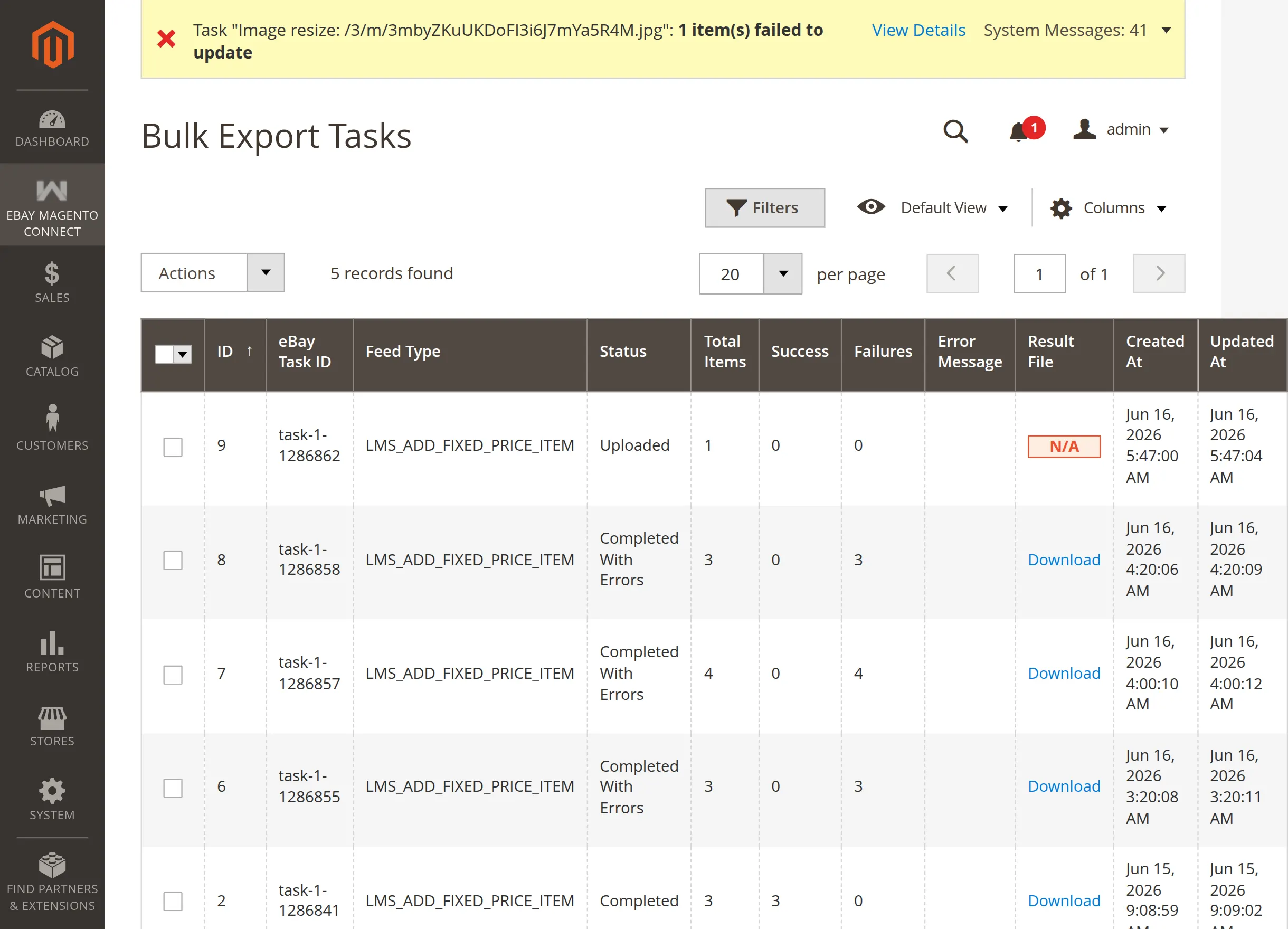 exporttask