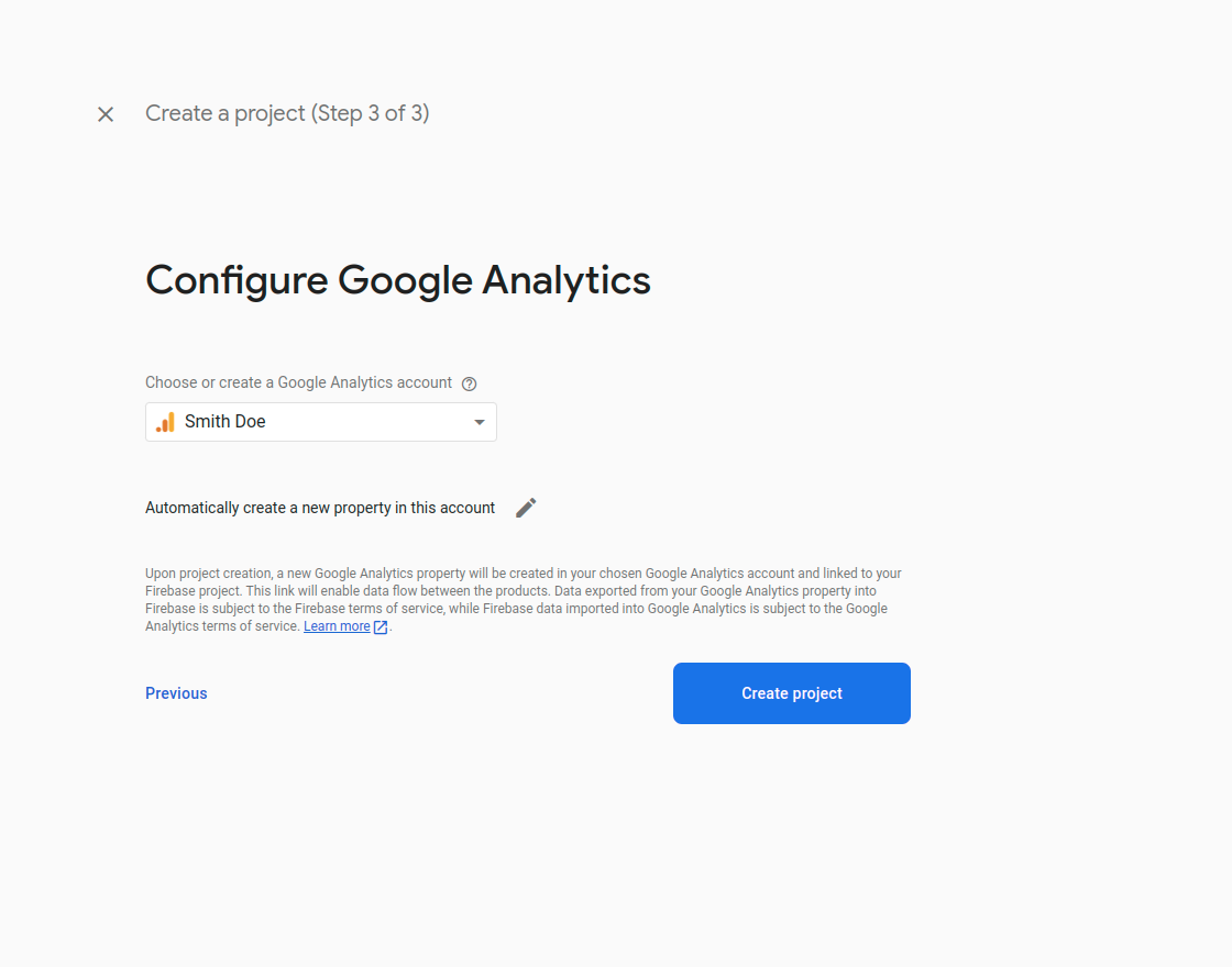 configure google analytics
