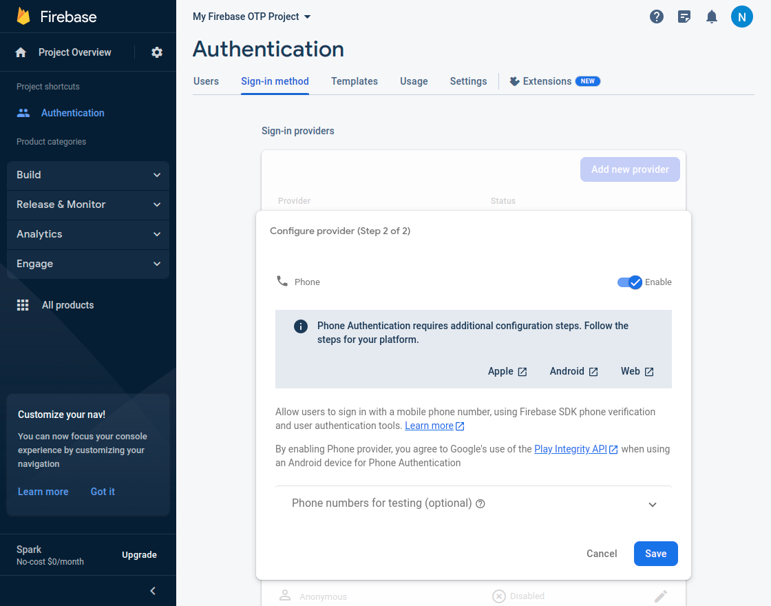 Magento 2 Firebase OTP Login