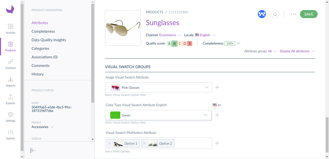 Visual Swatch Akeneo Visual Swatch Attribute