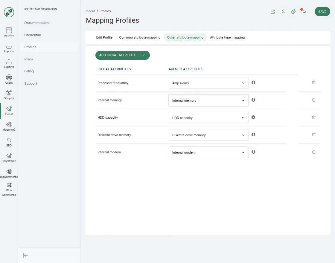 akeneo-icecat-app-other-attribute-mapping