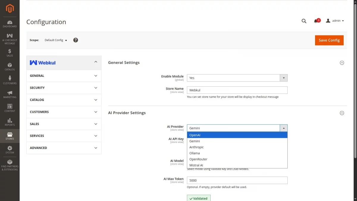 AI Provider Settings