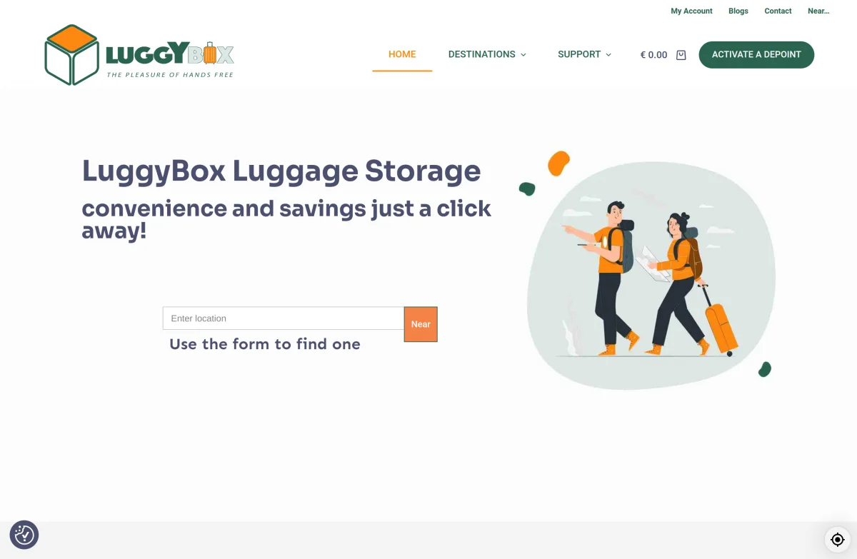 LuggyBox  home page