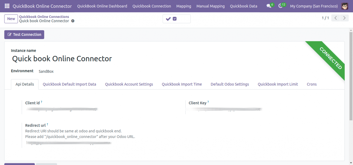 odoo quickbook online connector api details 