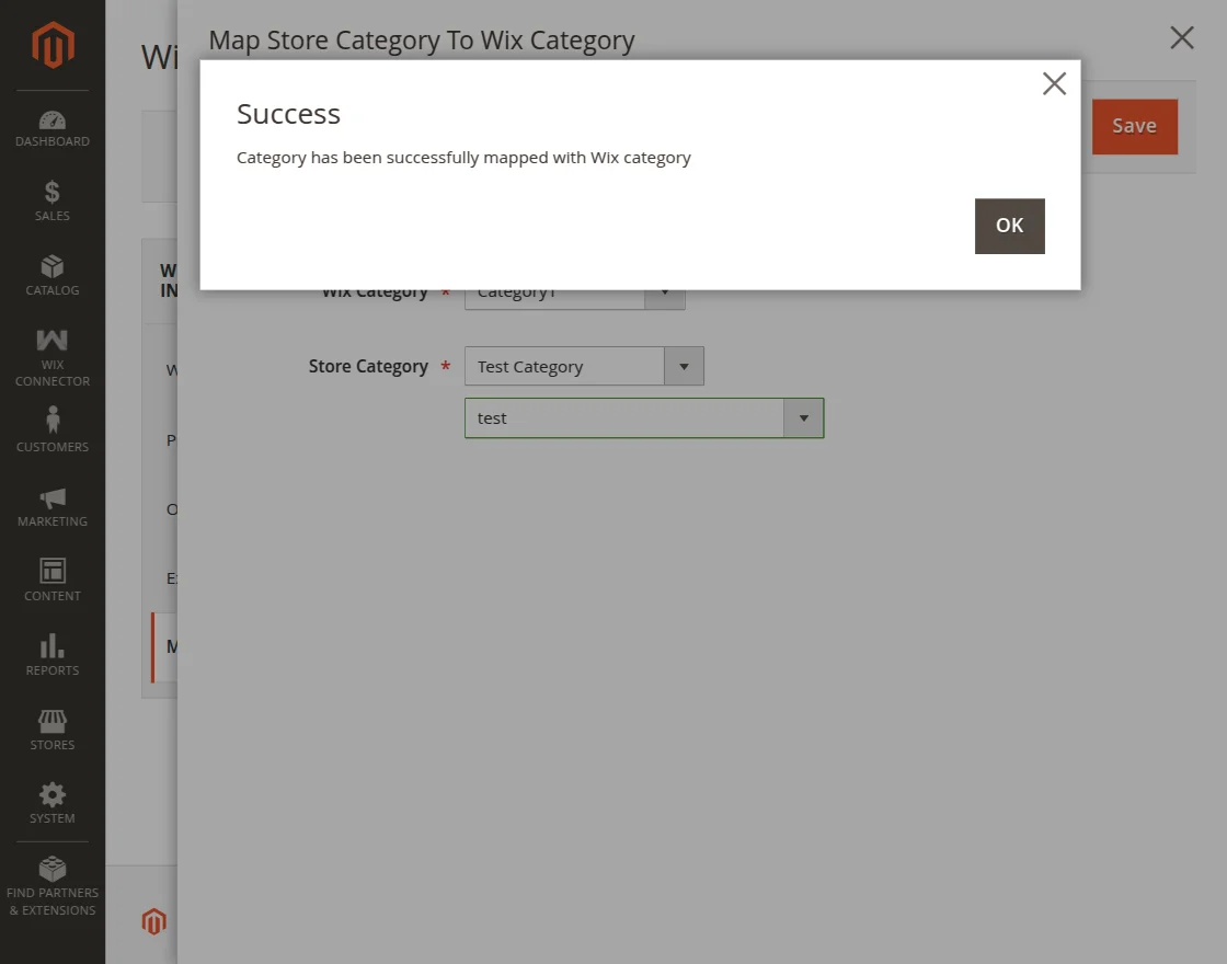 category mapped successfully
