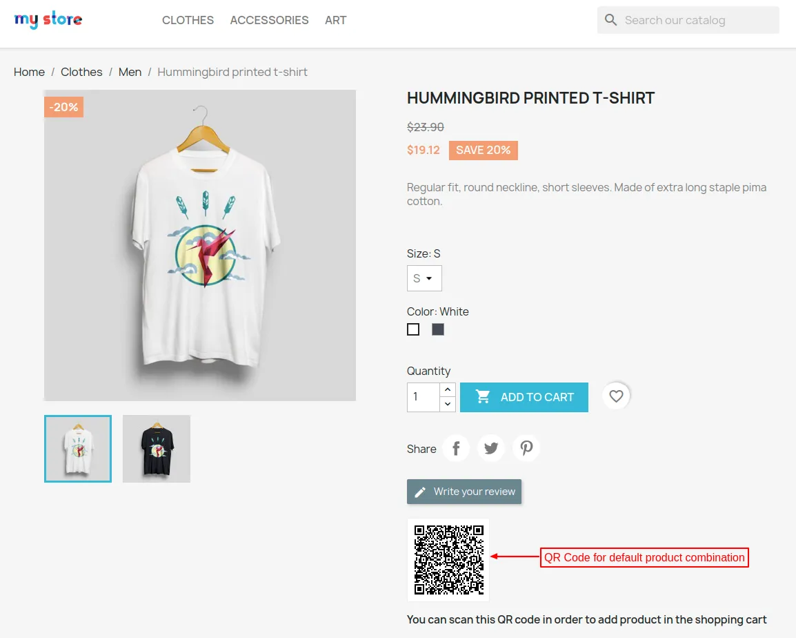 combination wise QR code