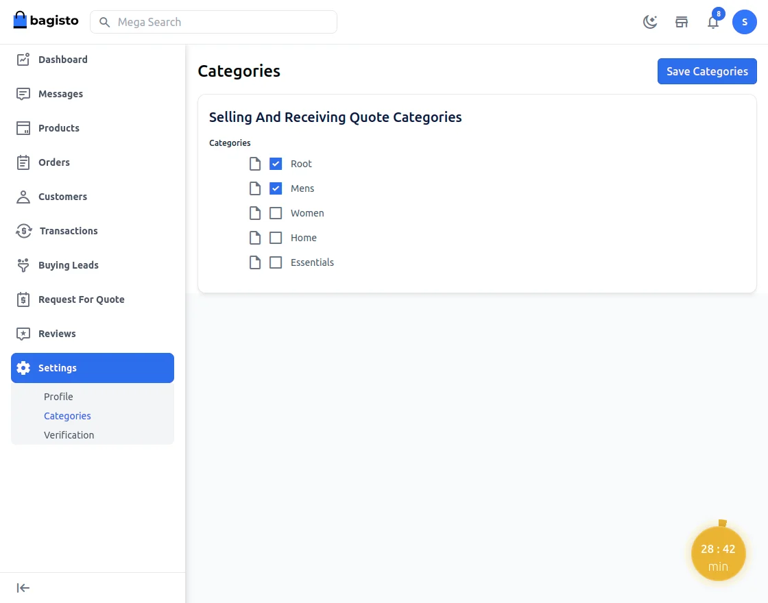 seller loin and page