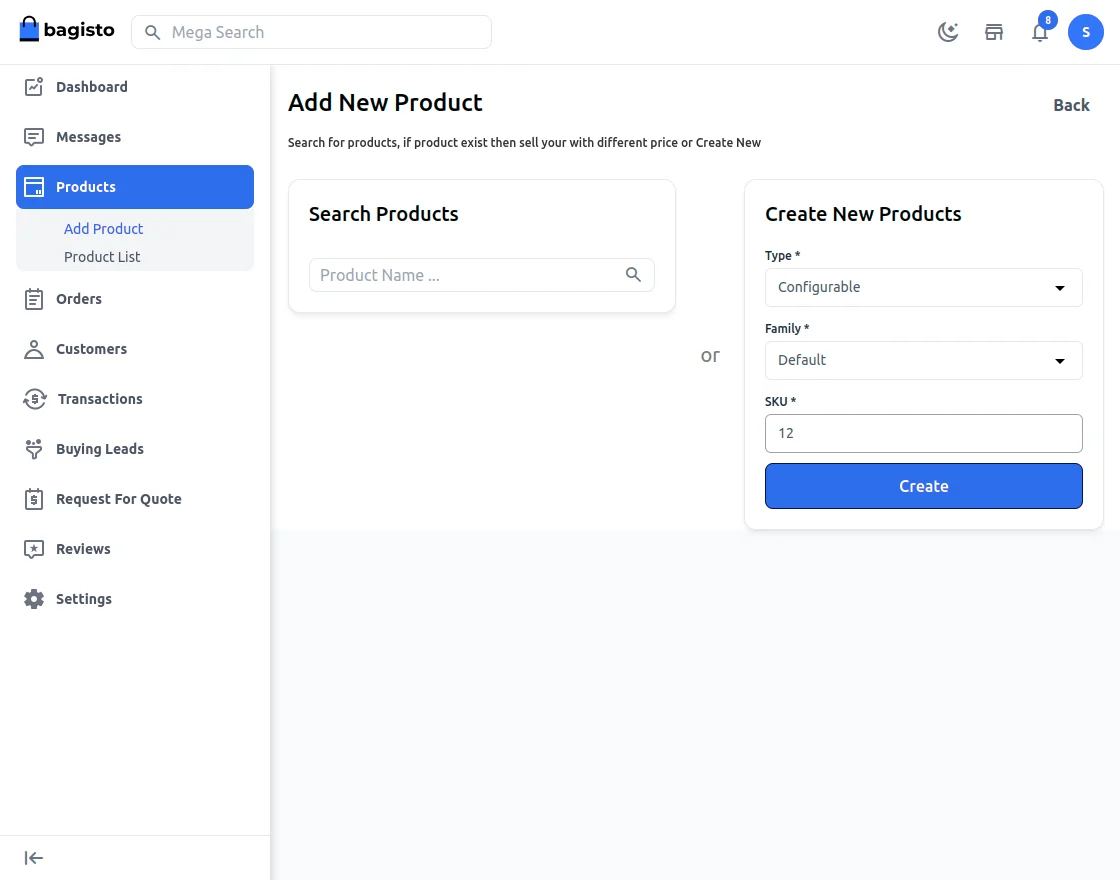 seller loin and page