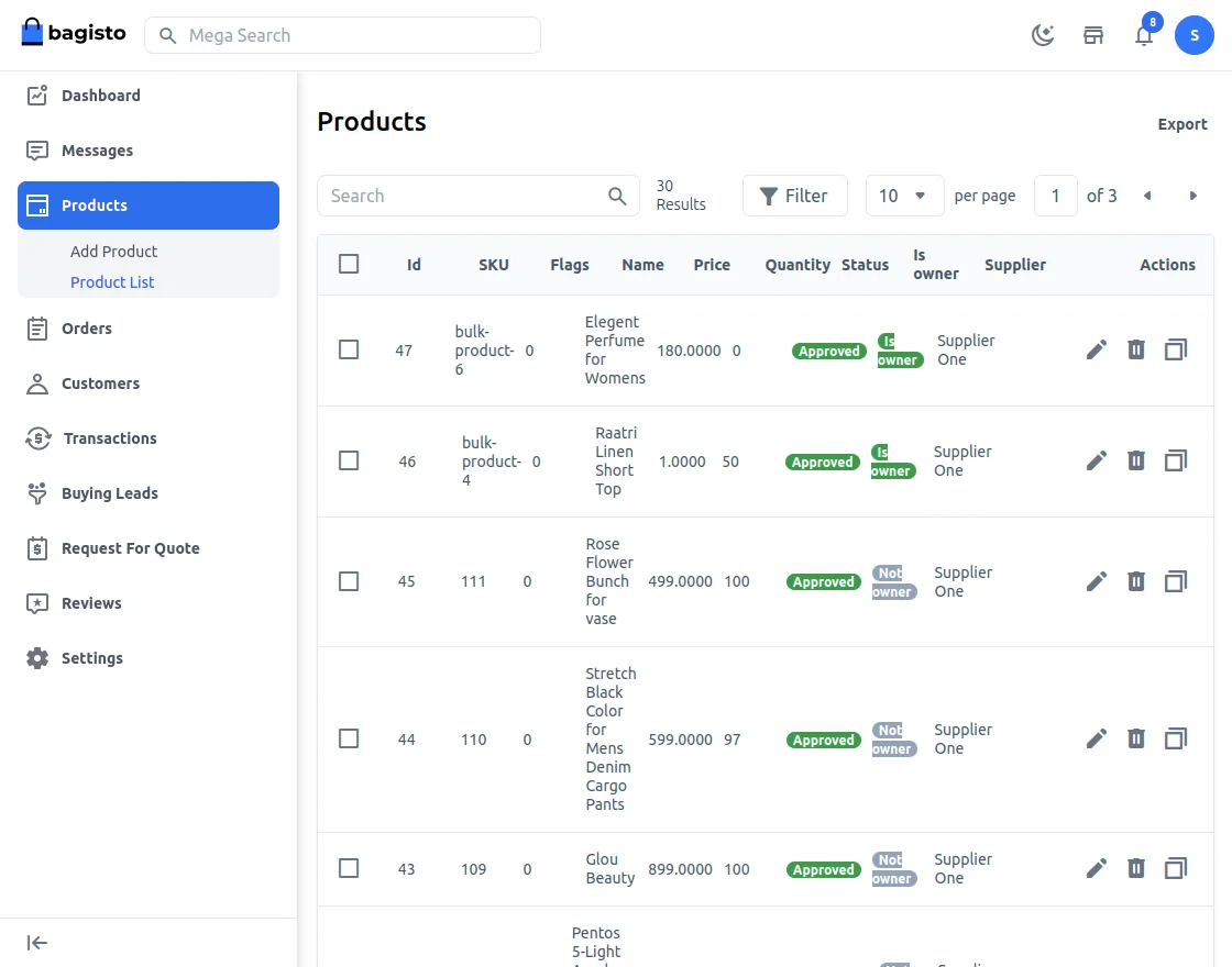 seller loin and page