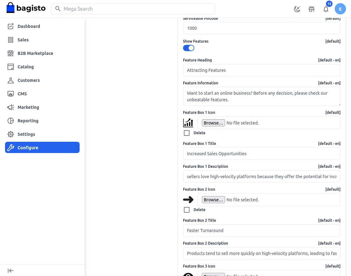 module configuration
