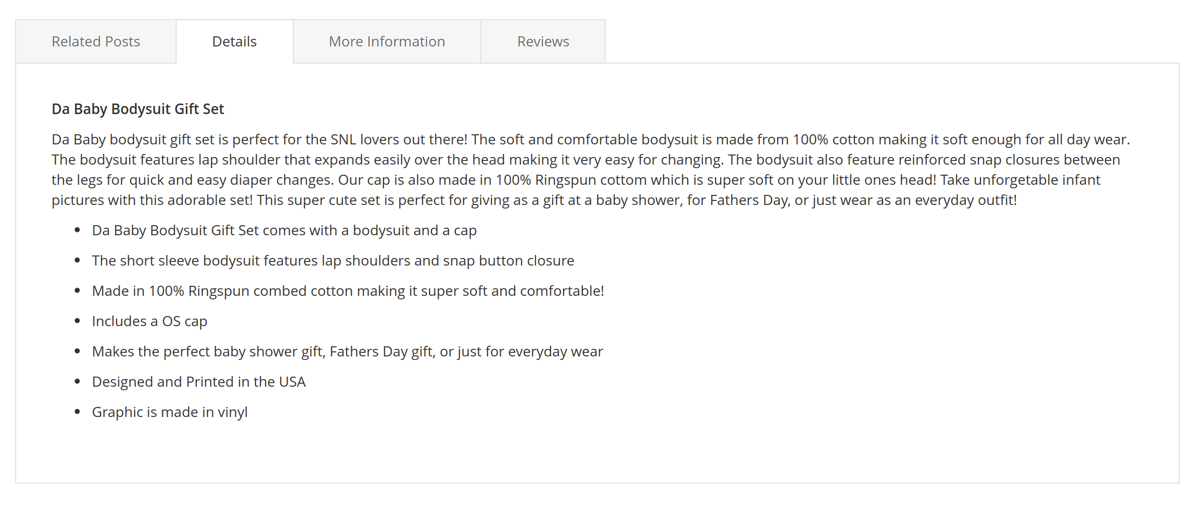 Magento 2 product description