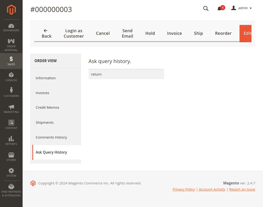 Magento 2 order approval