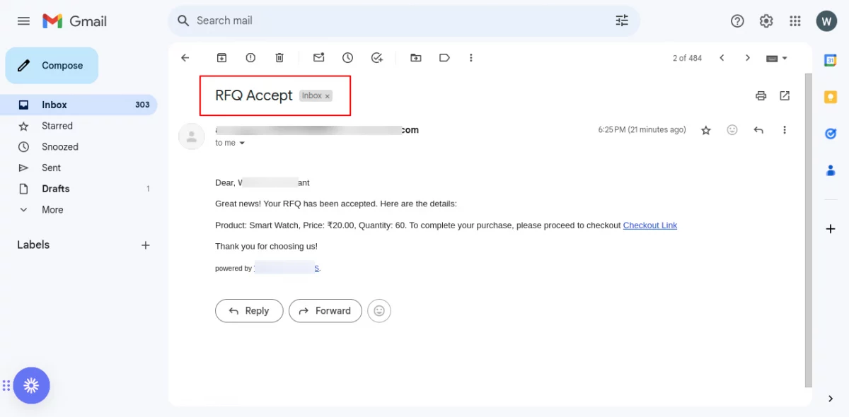 rfq accept mail