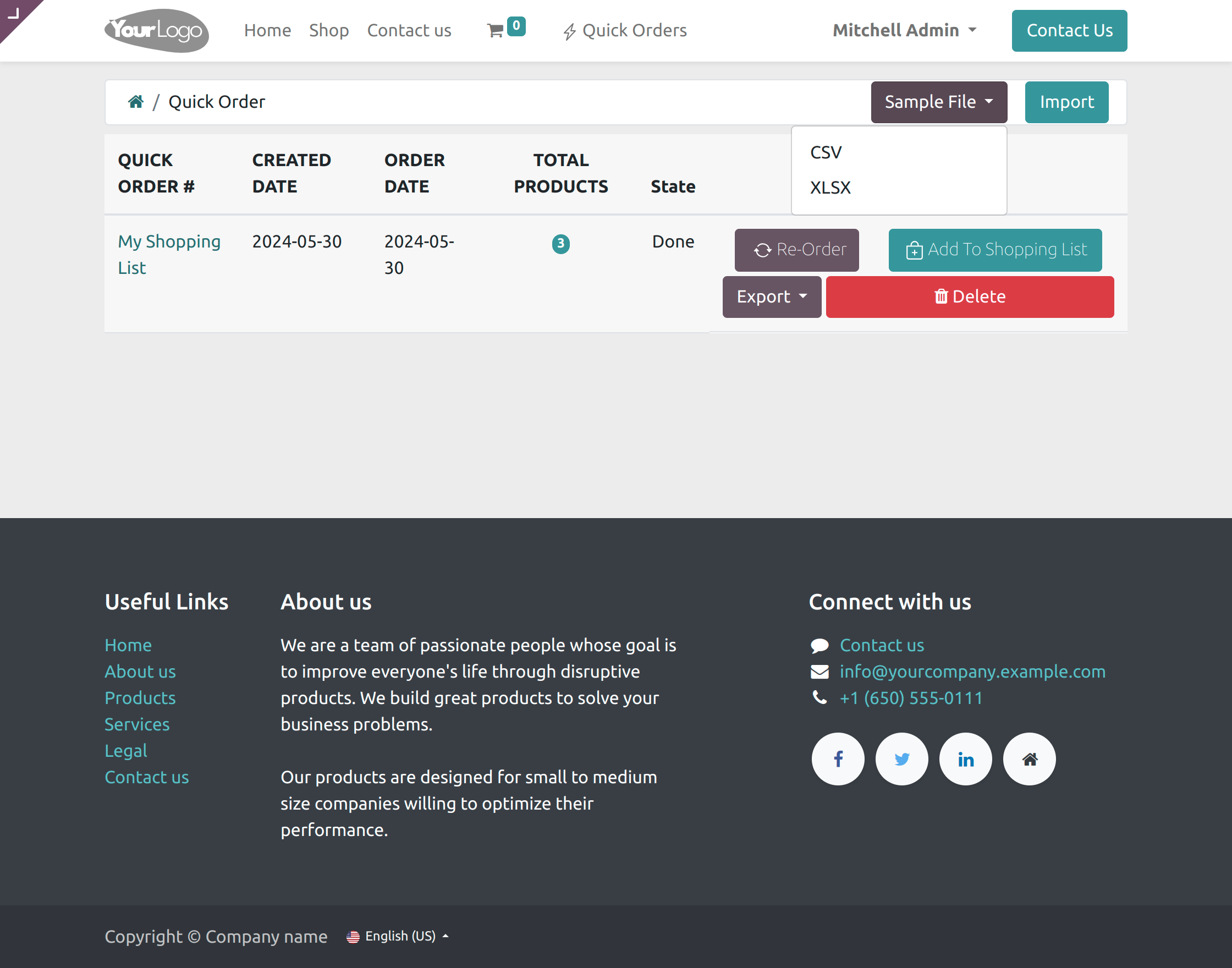 download the sample files